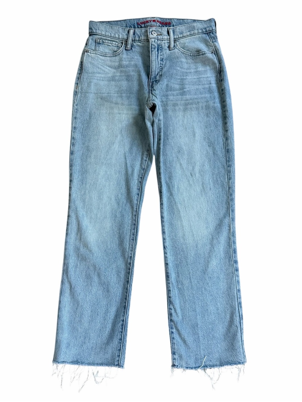Lucky Brand Light Wash Zoe High Rise Straight Leg Jeans Size 4/27R